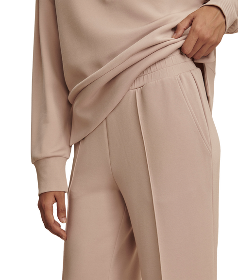 The Wide Leg Pant - Mushroom
