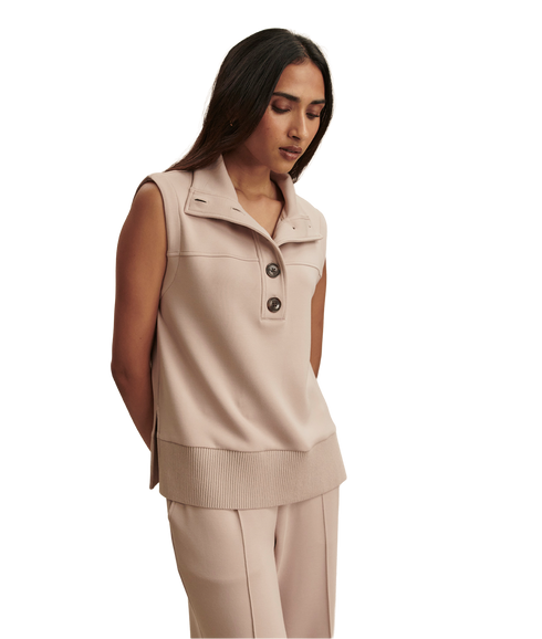 Conall Button Tank - Mushroom