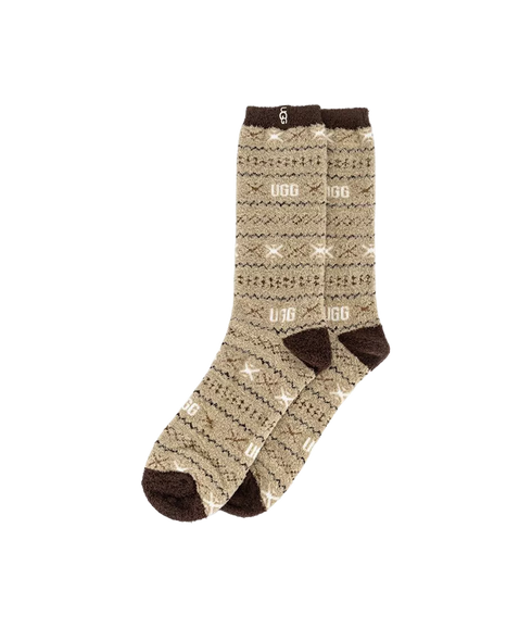 Leslie Graphic Crew Sock