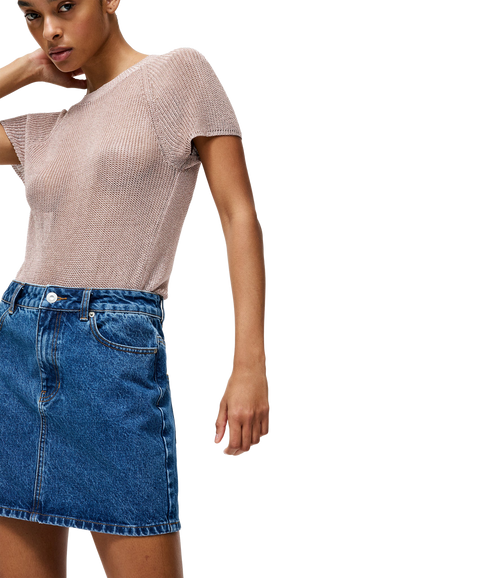 Dallas Denim Mini Skirt - Vintage