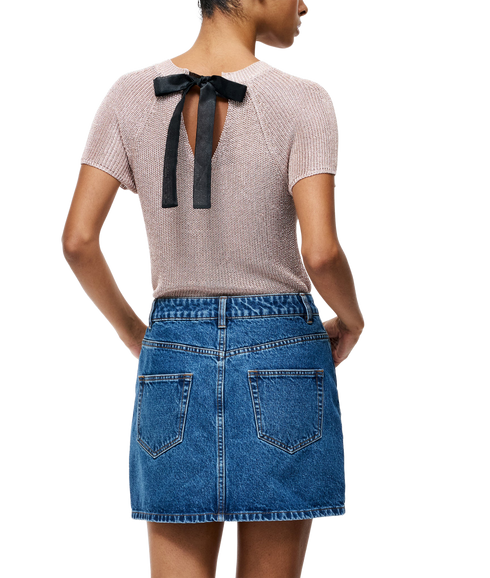 Dallas Denim Mini Skirt - Vintage