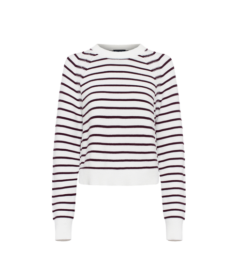 Lily Mozart Strp L/S Crwnk Jumper