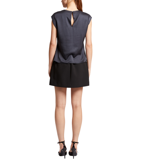 Sera Satin Slvlss Blouse