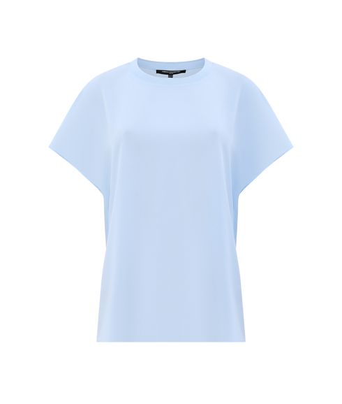 Crepe Light Crew Neck Top