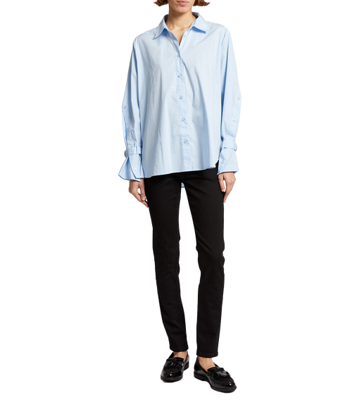 Cambria Longline Side Slit Shirt