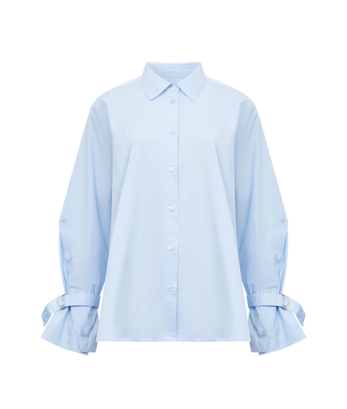 Cambria Longline Side Slit Shirt
