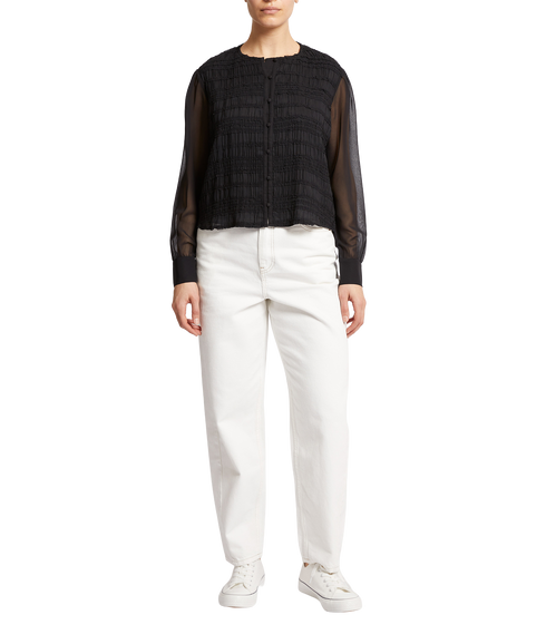 Canary Pleated Shirt