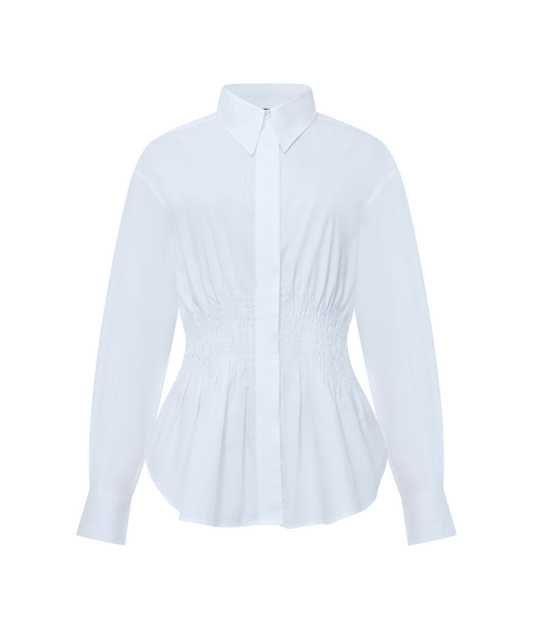 Cambria Cotton Smocked Shirt