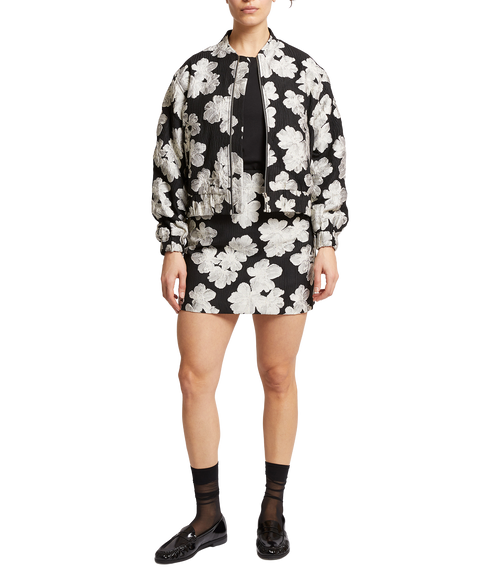 Lora Poly Jacquard Bomber