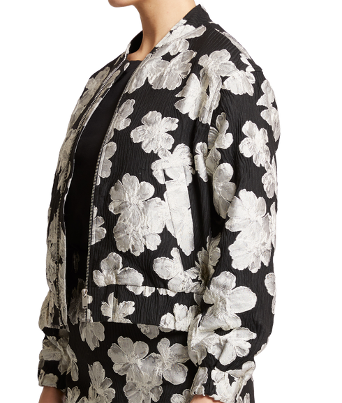Lora Poly Jacquard Bomber
