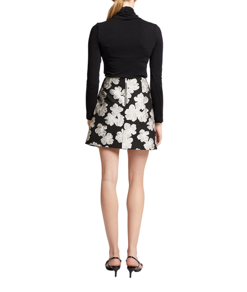 Lora Poly Jacquard Mini Skirt