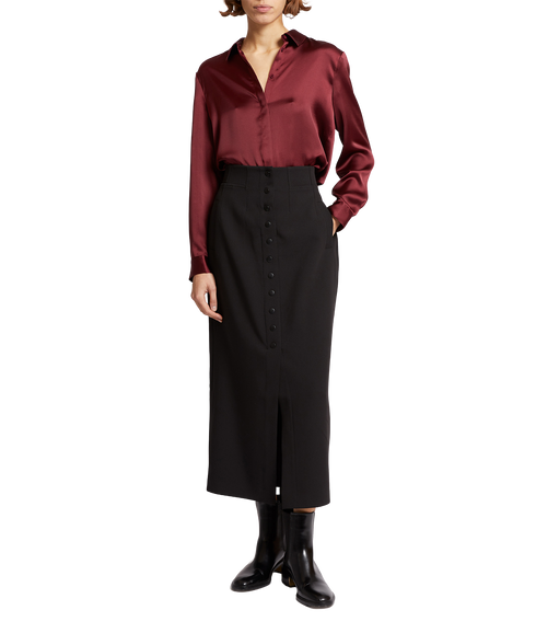 Irina Satin Ls Shirt