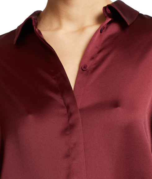 Irina Satin Ls Shirt