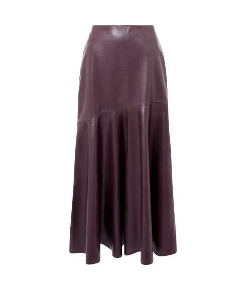 Kayleigh Pu Fluted Midi Skirt