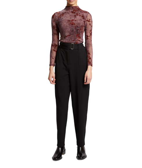 Kenny Mesh Velvet Burnout Top