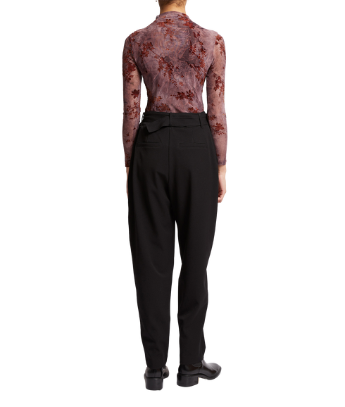 Kenny Mesh Velvet Burnout Top