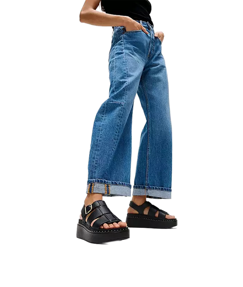 Gen-ff Max Tumbled-leather Fisherman Sandals