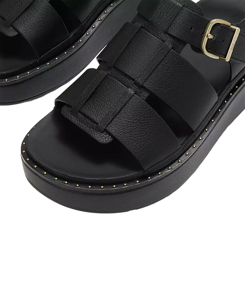 Gen-ff Max Tumbled-leather Fisherman Sandals