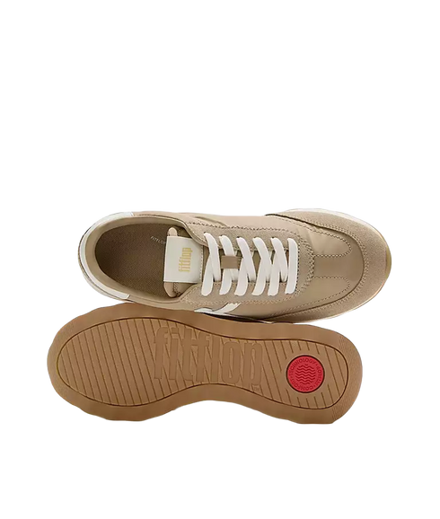 Retro-Q Ff Fabric/Suede Sneakers - Cappuccino/Cream