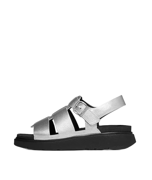 Gen-ff Tumbled-leather Fisherman Sandals
