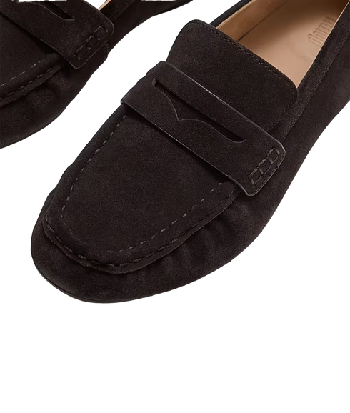 Delicato Suede Loafers - Chocolate Brown