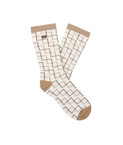 Ugg Classic Crew 3 Pack Socks - Classic Boot/Plaid/Sand