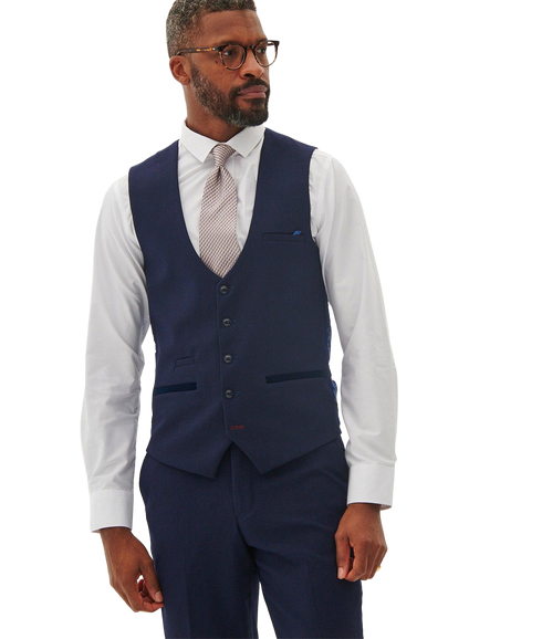 Bromley Waistcoat - Navy