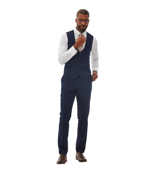 Bromley Waistcoat - Navy