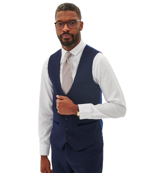 Bromley Waistcoat - Navy