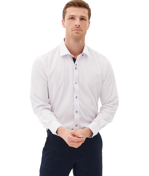 Luke Long Sleeve Shirt - White