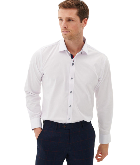 Luke Long Sleeve Shirt - White