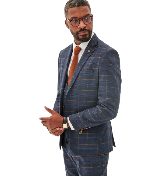 Jenson Suit Jacket - Marine Navy