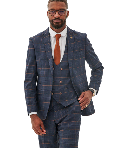 Jenson Suit Jacket - Marine Navy