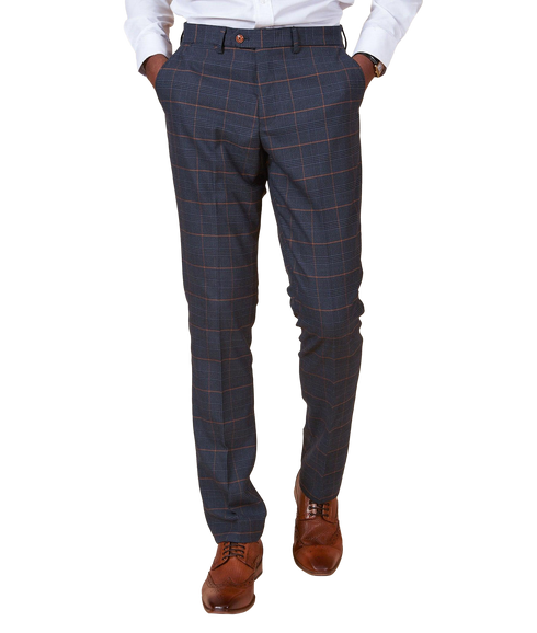 Jenson Suit Trousers - Marine Navy