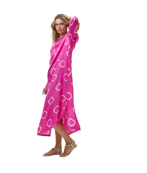 Llew Maxi Dress - Hot Pink