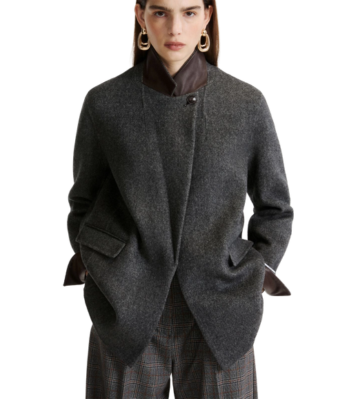 Colimbo Short Coat - Dark Melange