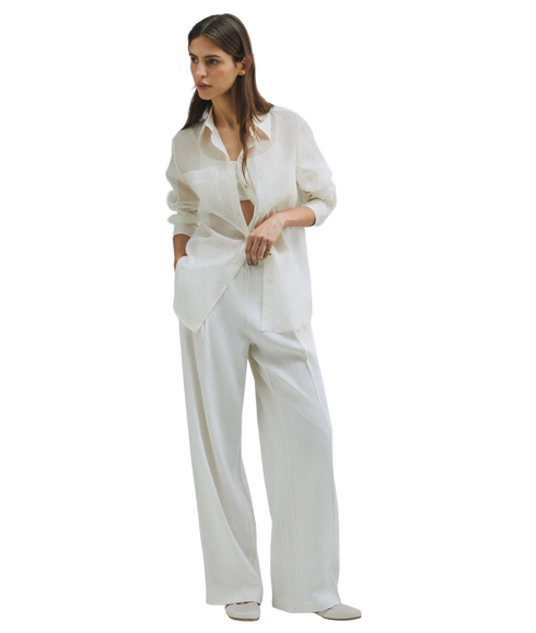 Alloro Long Trousers - Wool White