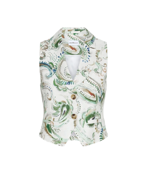 Melodia Waistcoat - Optical White