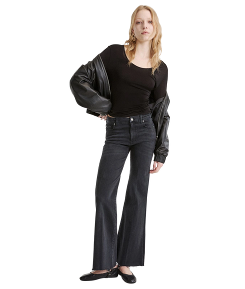 Wide Leg Jeans - Black