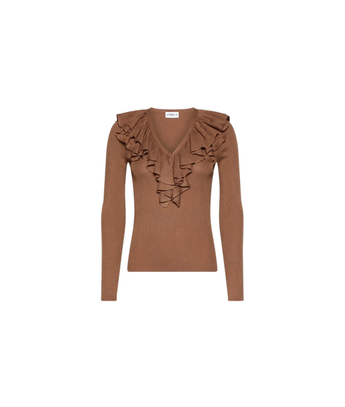 Operoso Sweater Tank Top - Tobacco Brown