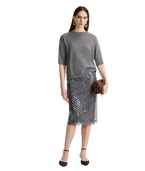 Vela Sweater Tank Top - Medium Grey