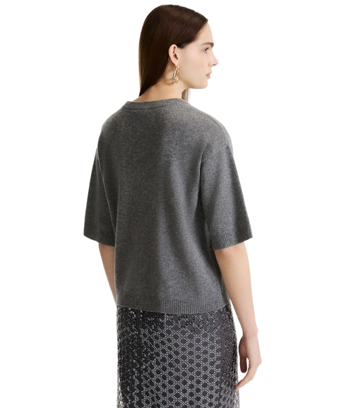 Vela Sweater Tank Top - Medium Grey