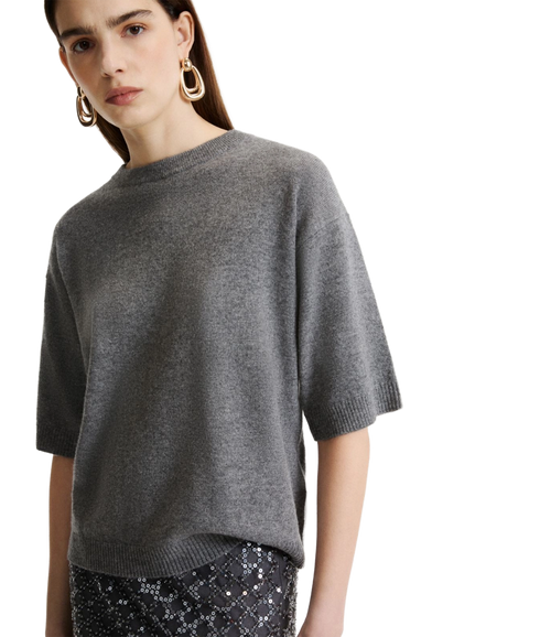 Vela Sweater Tank Top - Medium Grey