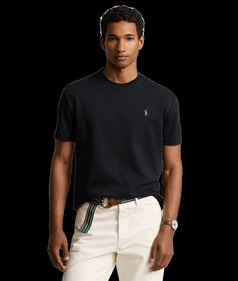 Custom Slim Fit Soft Cotton T-shirt - Black