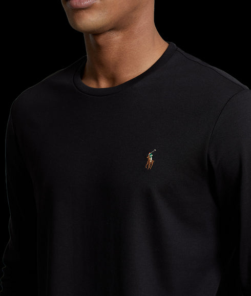 Custom Slim Fit Soft Cotton T-Shirt - Black