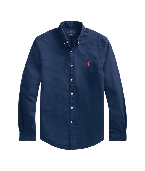 Slim Fit Oxford Shirt - Navy