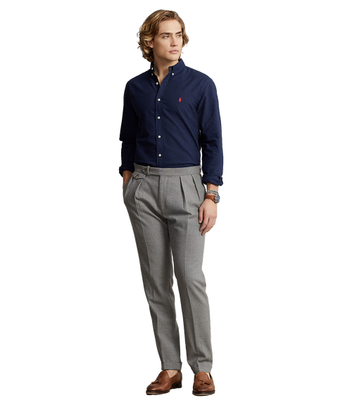 Slim Fit Oxford Shirt - Navy