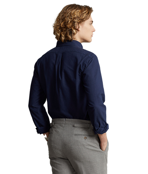 Slim Fit Oxford Shirt - Navy