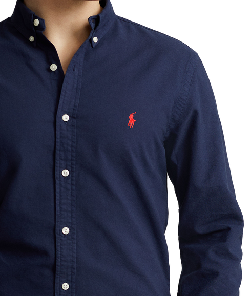 Slim Fit Oxford Shirt - Navy