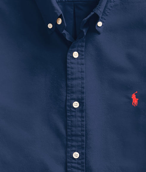 Slim Fit Oxford Shirt - Navy